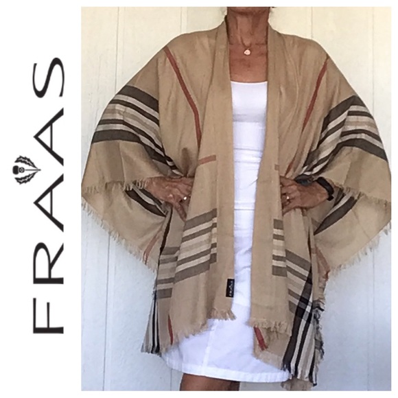 FRAAS TARTAN PLAID BLANKET WRAP NWT - Picture 3 of 13